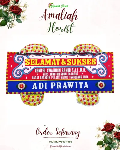 Karangan Bunga Ucapan Selamat di Selamat