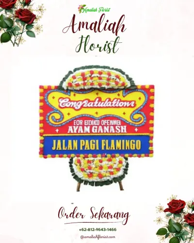Bunga Papan Congratulation di Selamat
